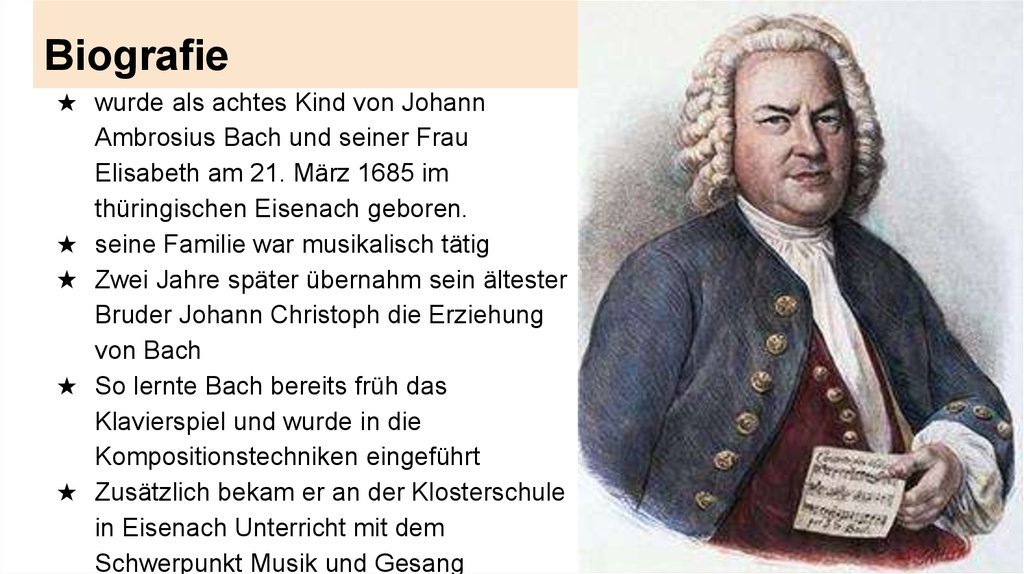 Johann Sebastian Bach Biografie