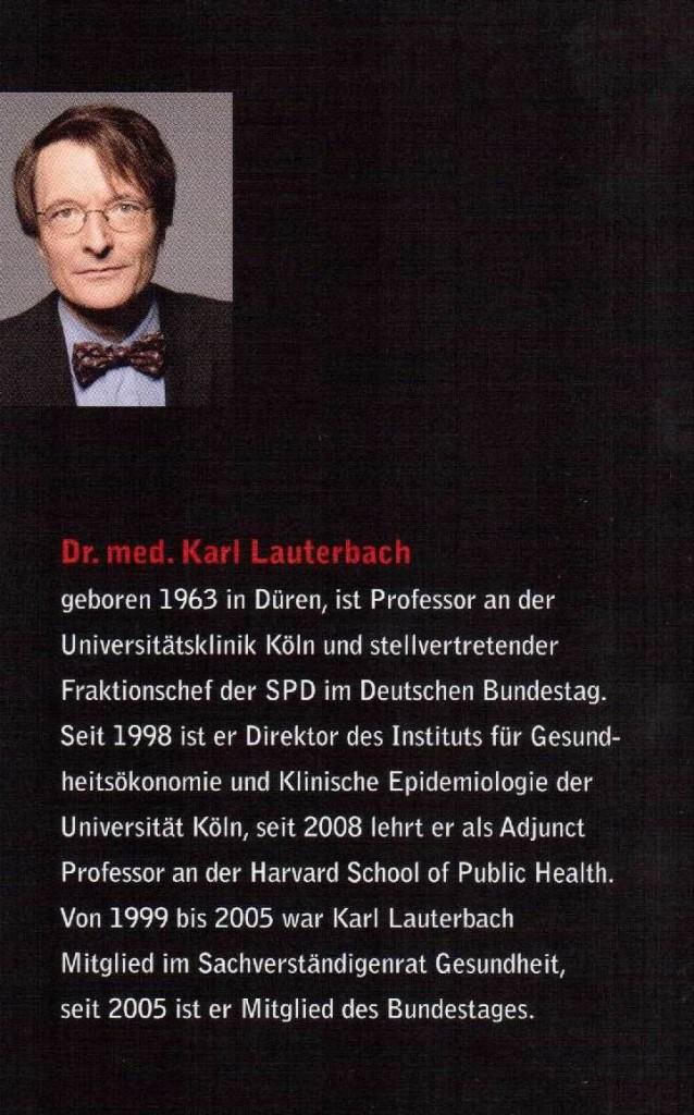 Karl Lauterbach Krankheit 
