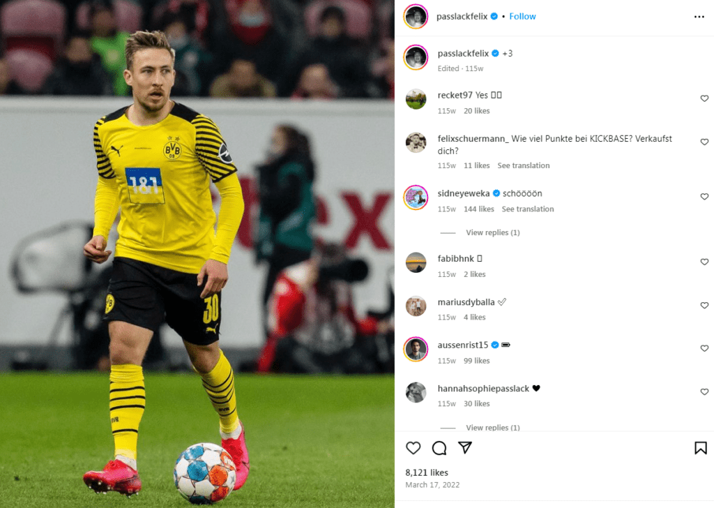 Felix Passlack Freundin