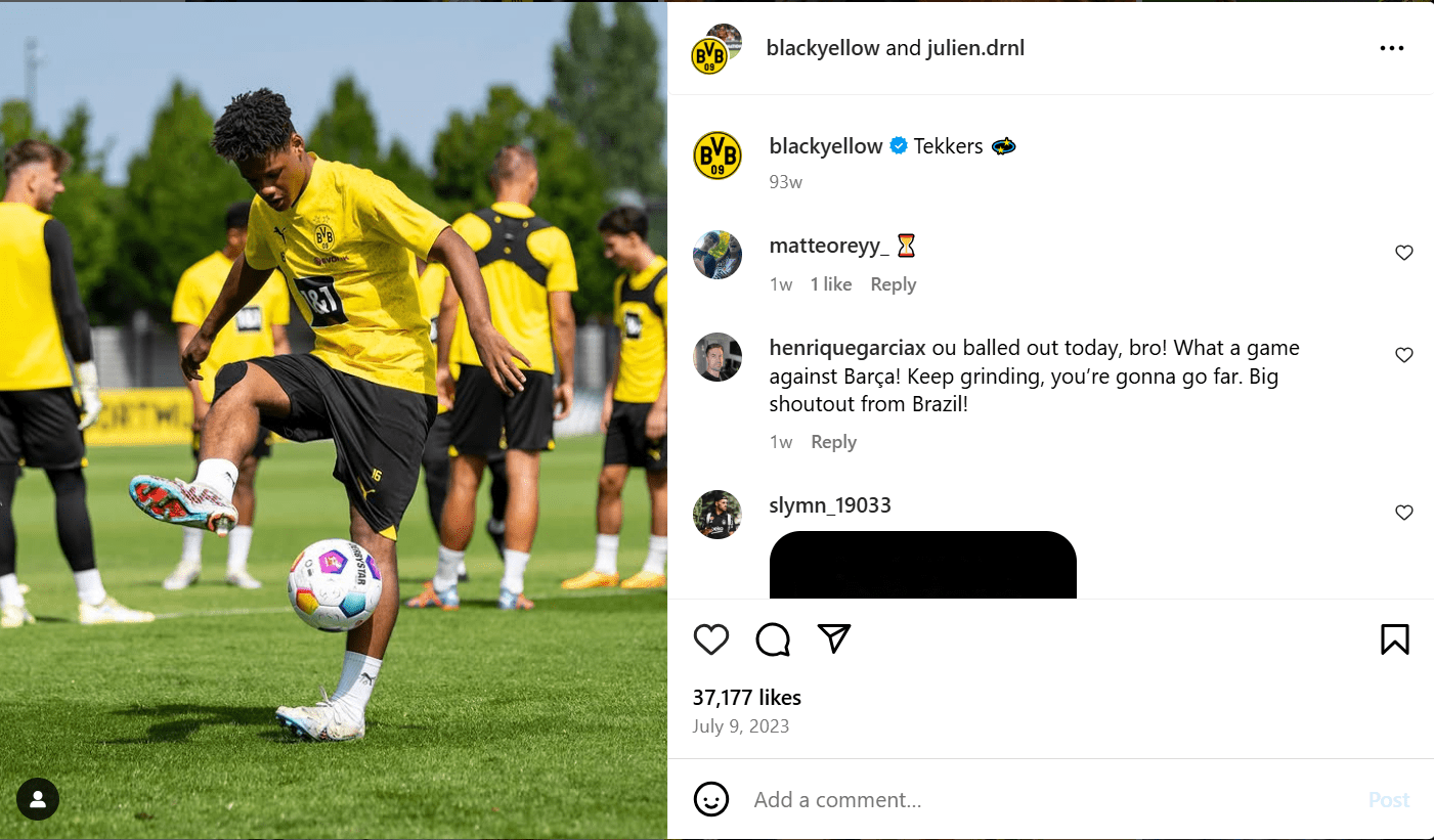 Julien Duranville Fußballspieler