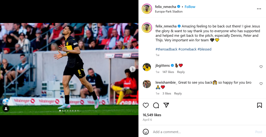Felix Nmecha Fußballspieler