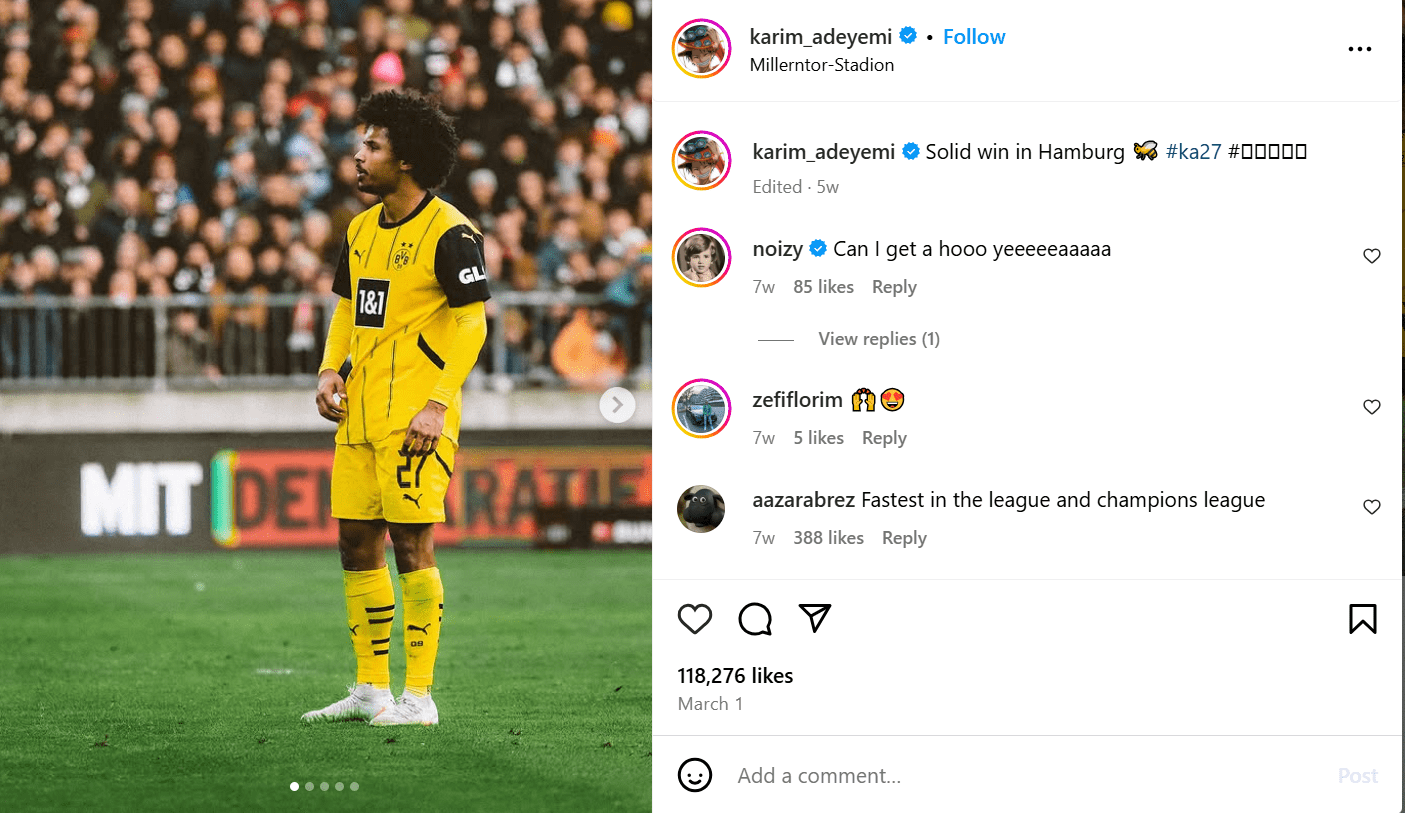 Karim Adeyemi Fußballspieler