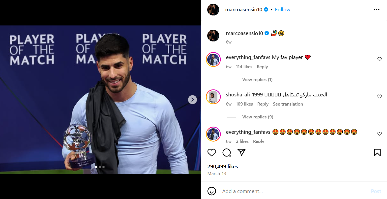 Marco Asensio Fußballspieler