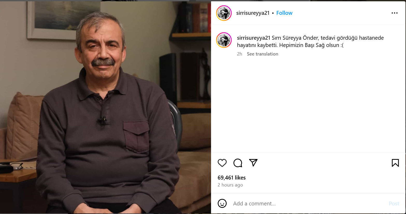 Sırrı Süreyya Önder Beruf