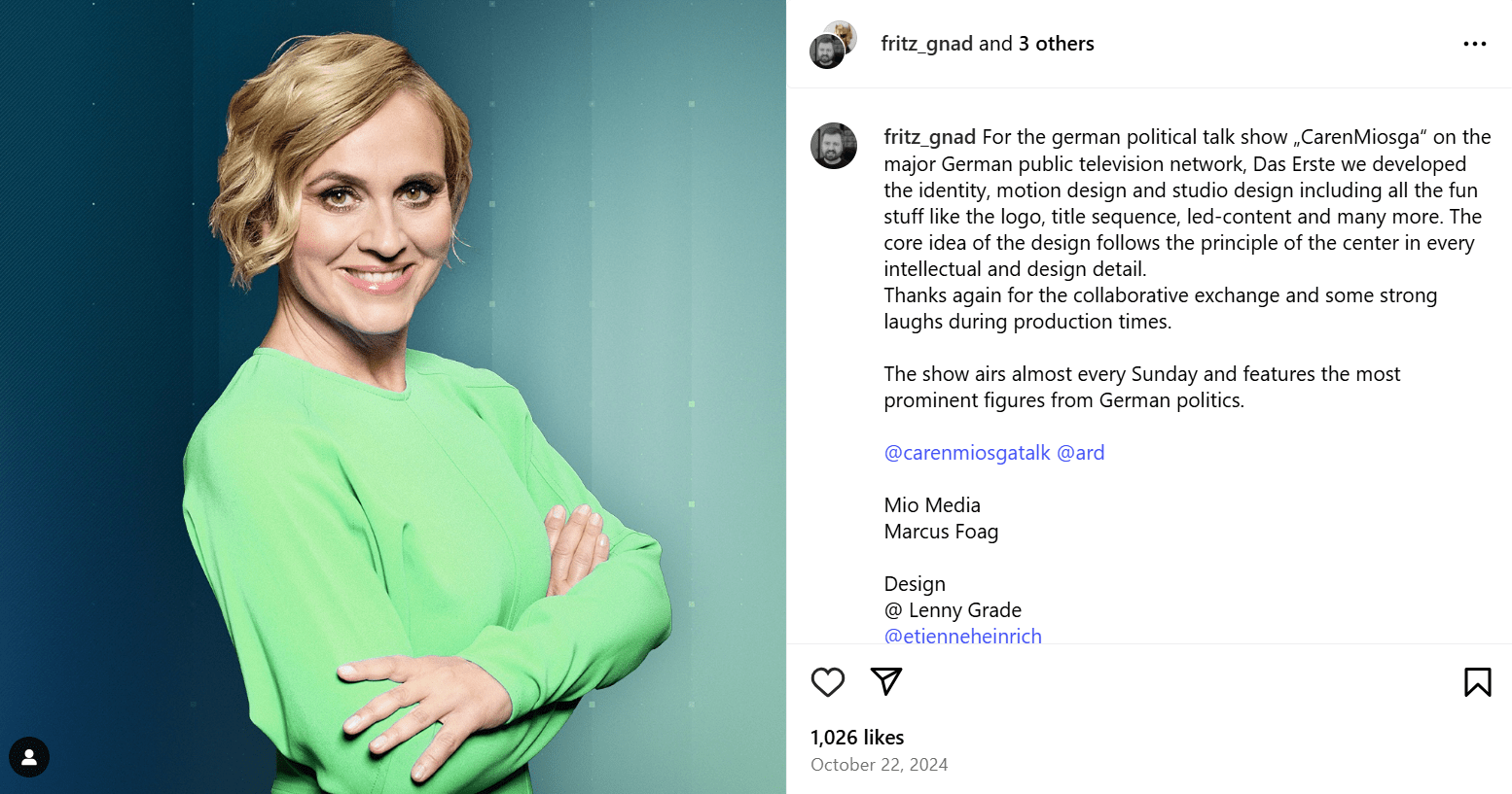 Caren Miosga Fernsehmoderatorin