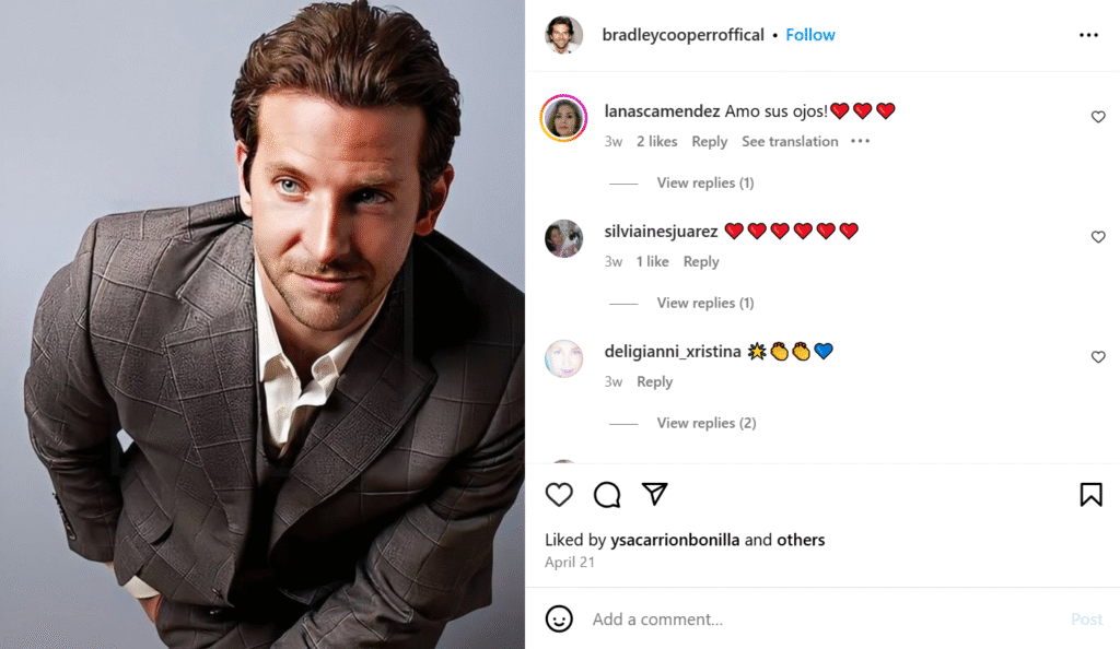 Bradley Cooper Beziehung
