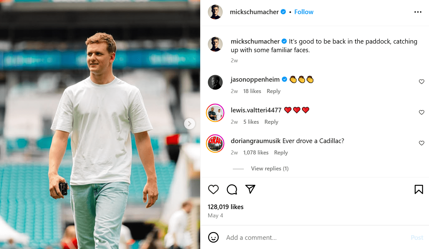 Mick Schumacher vermögen