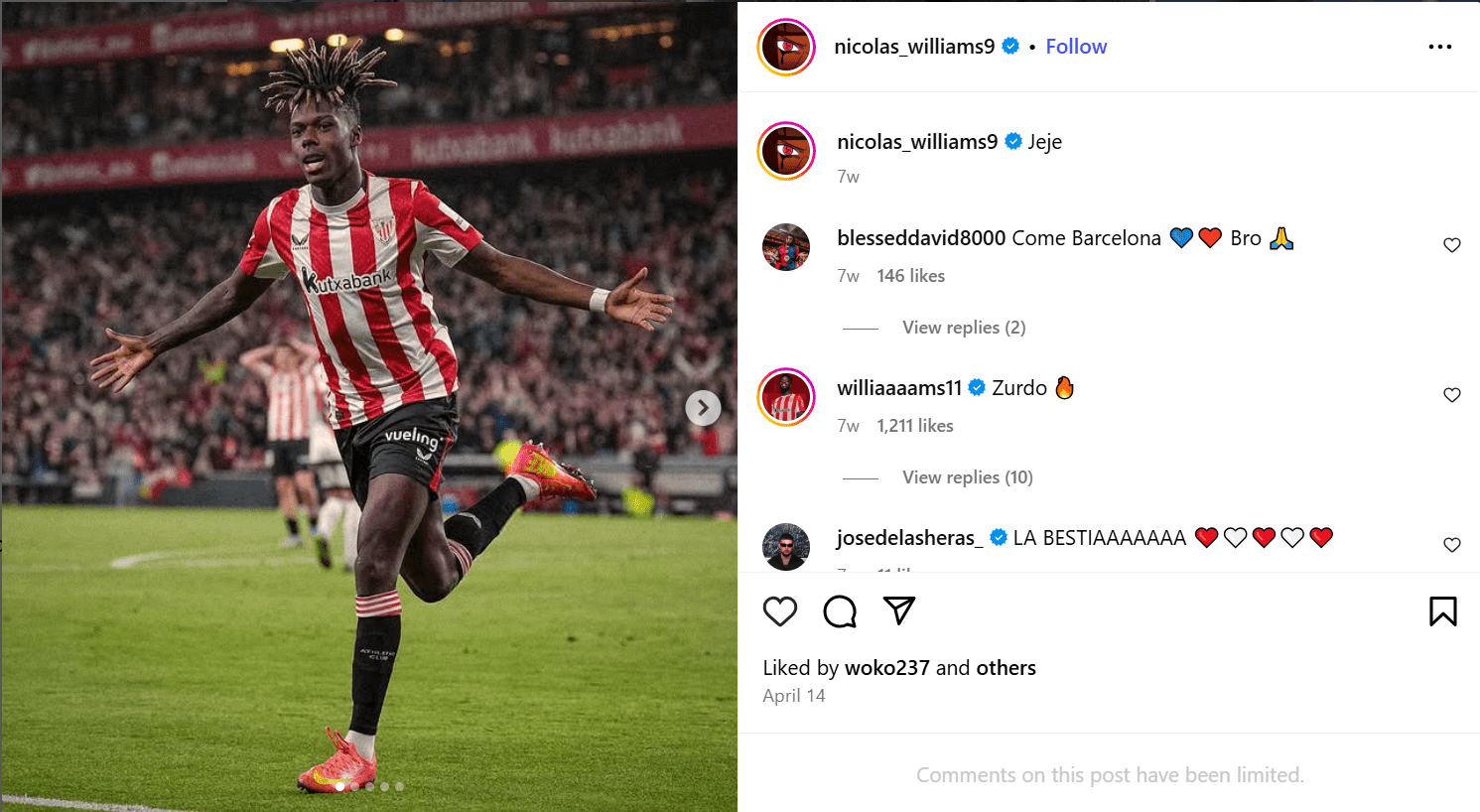 Nico Williams Freundin