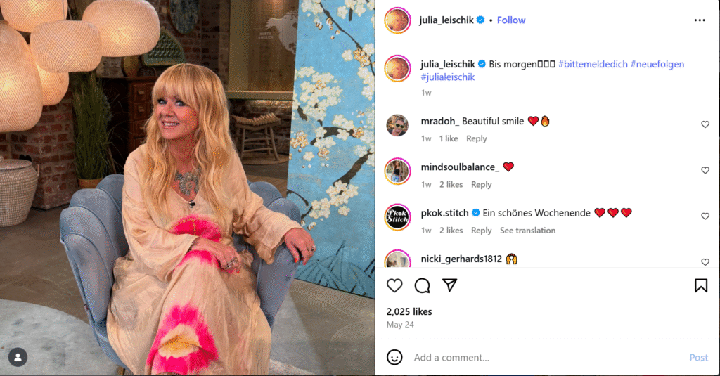 Julia Leischik Fernsehmoderatorin Julia Leischik Fernsehmoderatorin