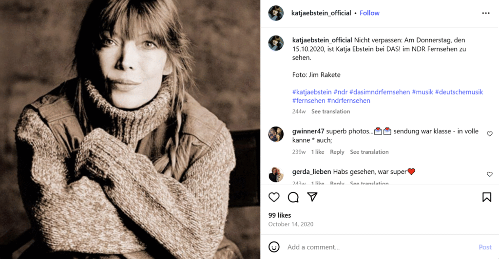 Katja Ebstein Ehemann Katja Ebstein Ehemann